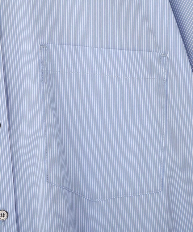 YECCA VECCA リブMIXストライプオーバーシャツ Stripe