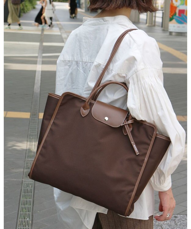 MORROW by thank 新色追加！【A4サイズ収納可/軽量】NYC BAG 2way バッグ ダークブラウン