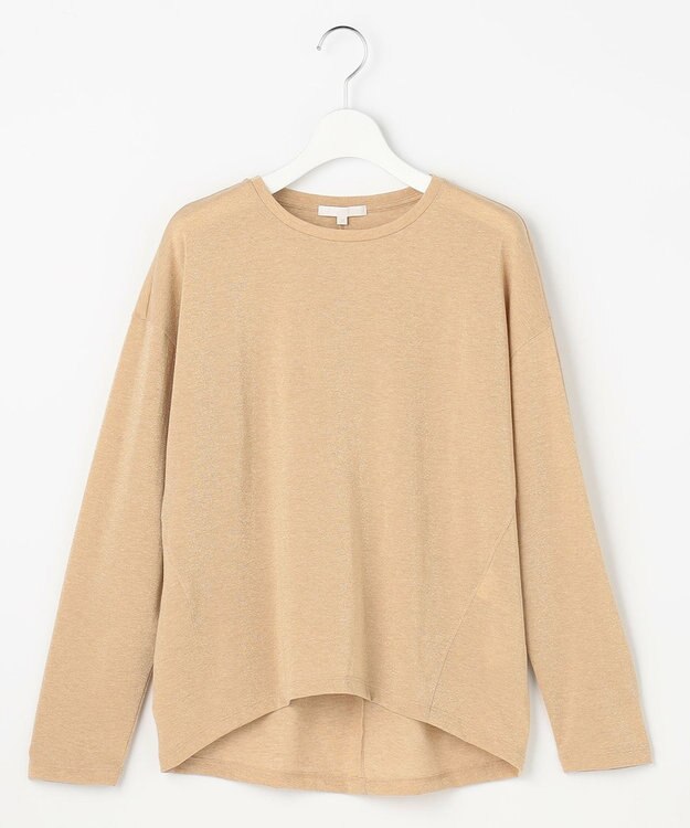 自由区 【カタログ掲載】ラメトリコットジャージー カットソー ベージュ