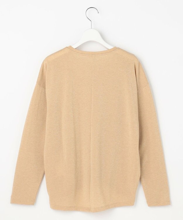 自由区 【カタログ掲載】ラメトリコットジャージー カットソー ベージュ