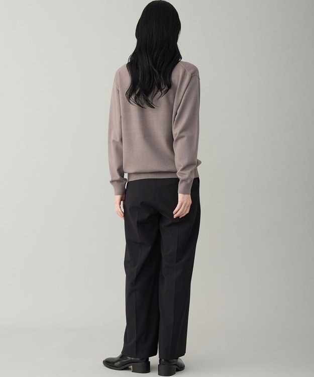 UNFILO MENS 【OCEANS YouTube 掲載/男女兼用】スムースシルキーニット モカ