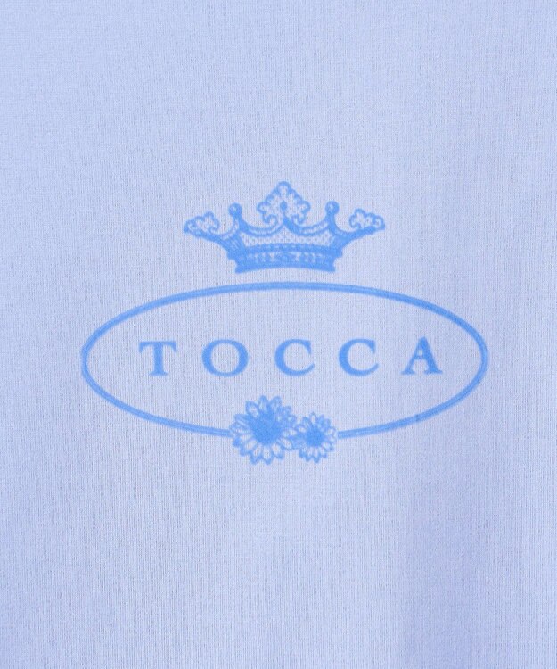 TOCCA HALLMARK FLOCKY LOGO TEE Tシャツ ブルー系