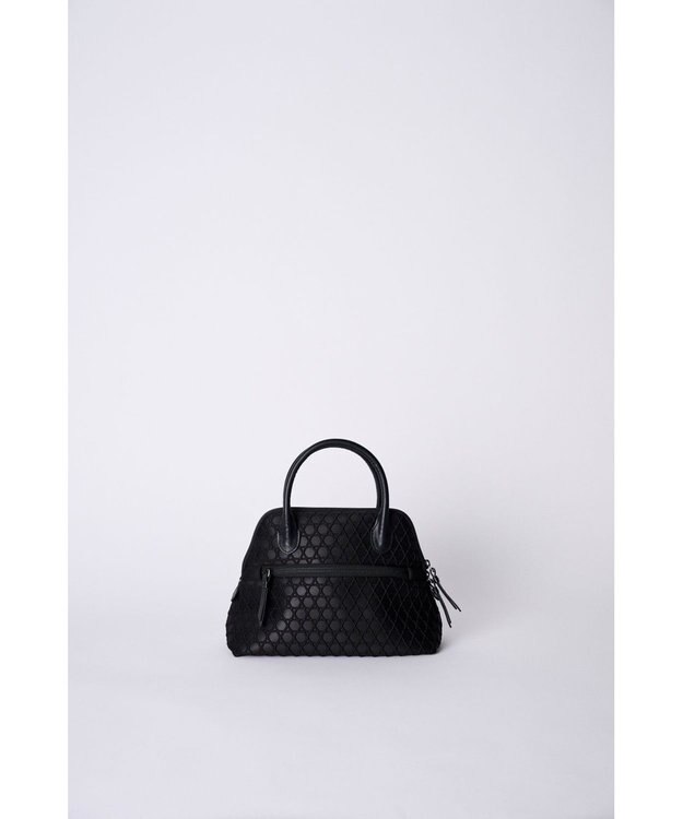 MIYABIYA 【撥水加工】篭目柄エンボスボンディングブガッティ ブラック