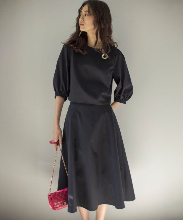 組曲 S クロップドフレア セットアップ ネイビー系