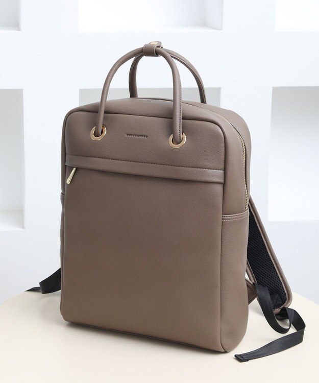 style code 【MERCURYDUO/マーキュリーデュオ】メタルアイレット　2WAY ラージリュック　推し活大容量バッグ オーク