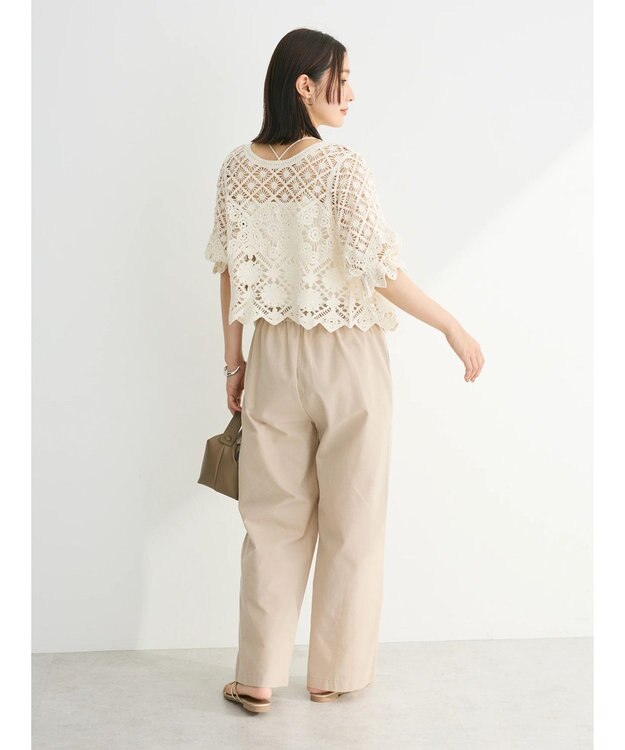 Green Parks ・ＳＵＧＡＲ　ＳＰＯＯＮ　２ｗａｙクロシェカーディガン Ivory