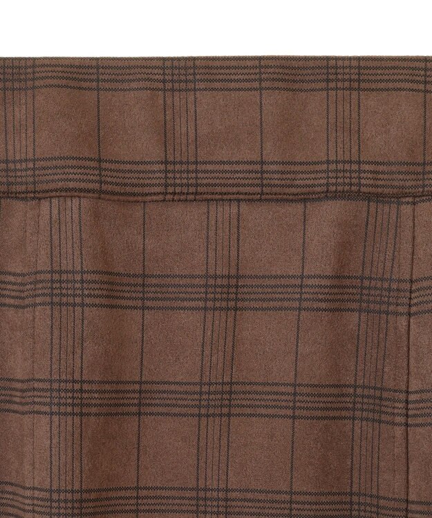 Green Parks ・ＥＬＥＮＣＡＲＥ　ＤＵＥ　チェックナロースカート Mocha