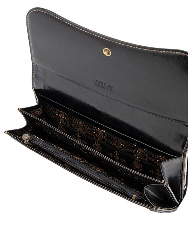 ANNA SUI リーブル 口金長財布 クロ