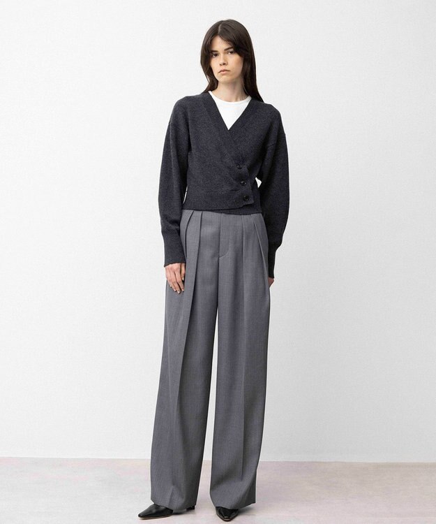 NAVE 【Nave】ウールカシミヤ カーディガン ライトグレー系