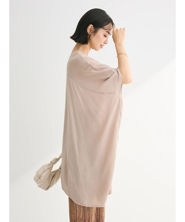 Green Parks Ｉ　レーヨンクレープチュニック Beige