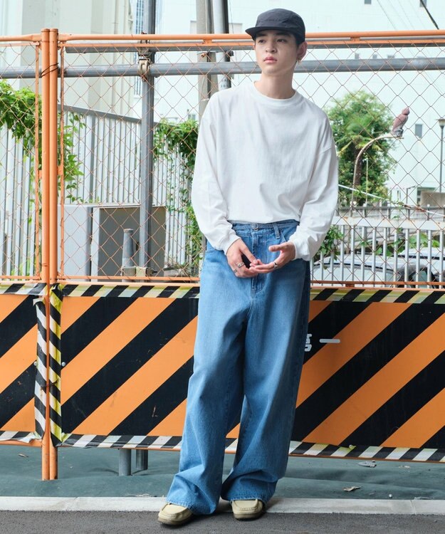 WEGO ビッグコットンT（LS） ホワイト