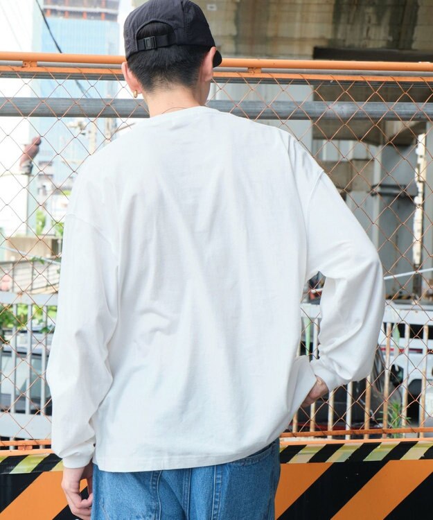 WEGO ビッグコットンT（LS） ホワイト