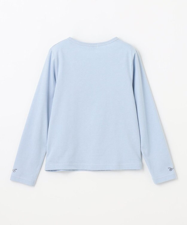 組曲 KIDS 【110-140cm】リボンアート Tシャツ サックスブルー系