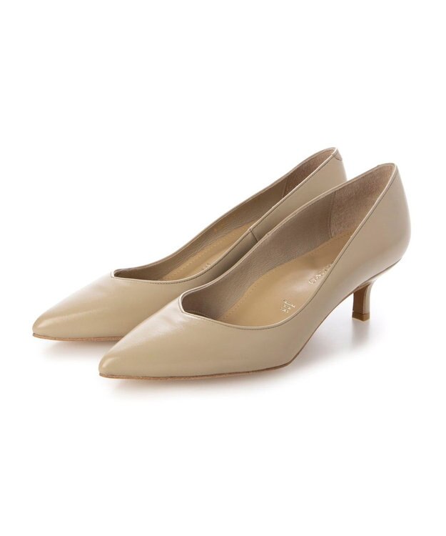 MODE ET JACOMO <MODE ET JACOMO>ポインテッドトゥプレーンパンプス ベージュ