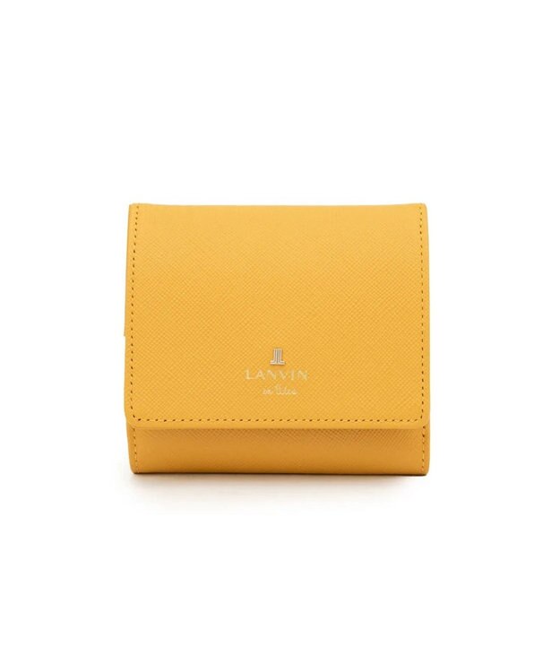 LANVIN en Bleu リュクサンブールカラー 外ボックス二つ折り財布 マスタード