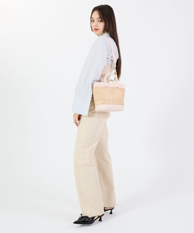 LeSportsac TOP HANDLE CROSSBODY/ピーチブラッシュラフィア ピーチブラッシュラフィア