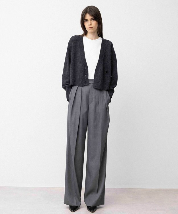 NAVE 【Nave】ウールカシミヤ カーディガン ライトグレー系