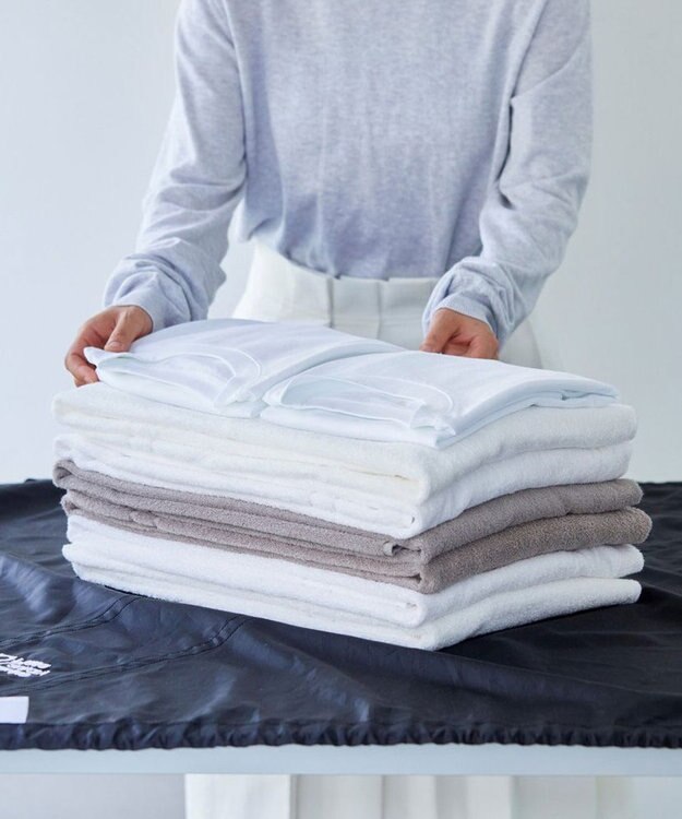 ROOTOTE 9657【BLT×RT コラボ商品】RT. Baluko Laundry Place.ランドリーバッグ. フロシキ 01：ブラック