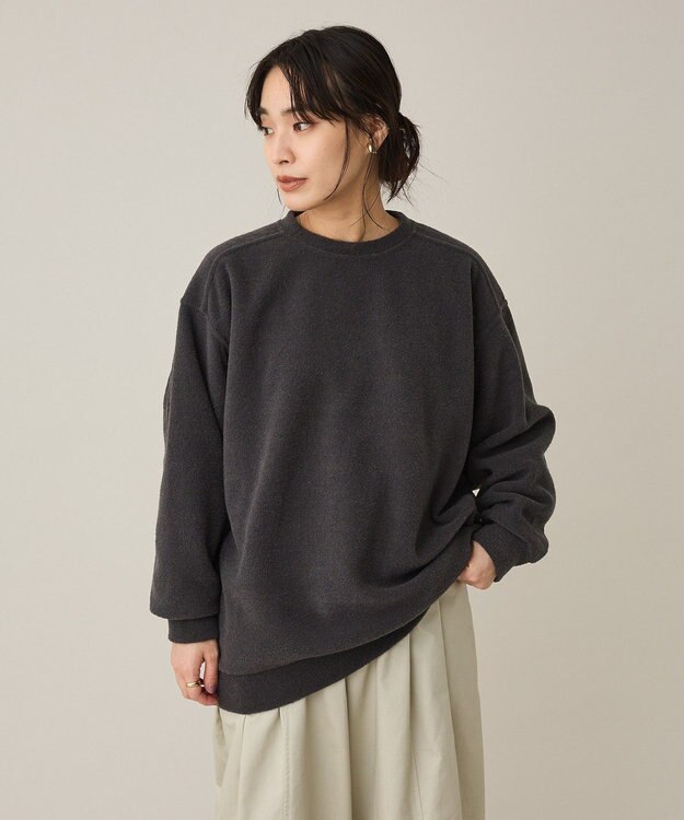 CRAFT STANDARD BOUTIQUE パイル風カットソーチュニック Gray