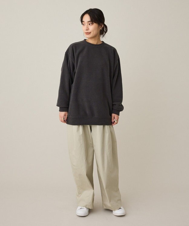 CRAFT STANDARD BOUTIQUE パイル風カットソーチュニック Gray