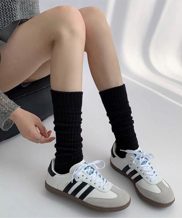 WEGO ユルリブハイソックス ブラック