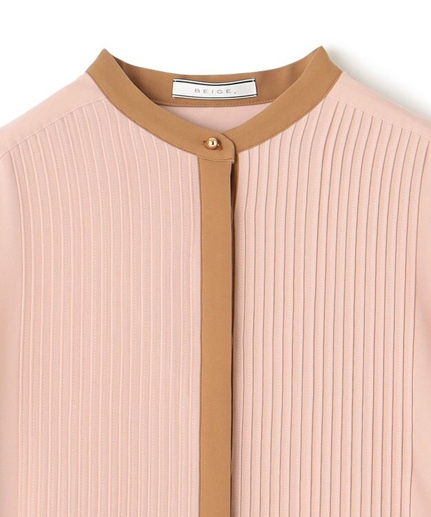 BEIGE， 【S-size】MARIGNY / パフブラウス Nude×Tan