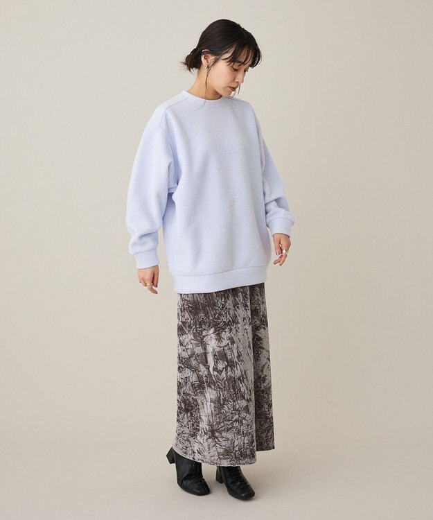 CRAFT STANDARD BOUTIQUE パイル風カットソーチュニック Lilac