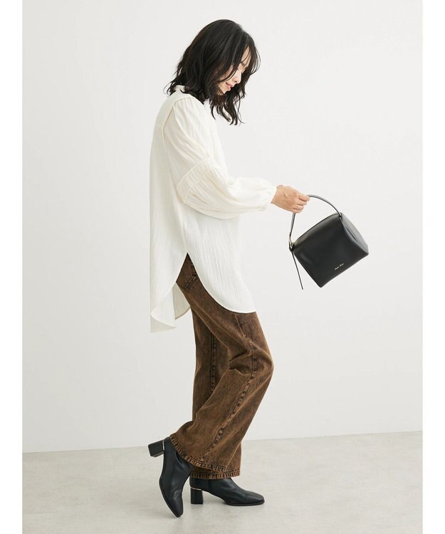 Green Parks ・ＳＵＧＡＲ　ＳＰＯＯＮ　カラーデニムフレアパンツ Brown