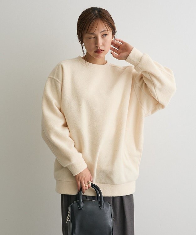 CRAFT STANDARD BOUTIQUE パイル風カットソーチュニック Ivory