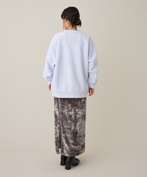 CRAFT STANDARD BOUTIQUE パイル風カットソーチュニック Lilac