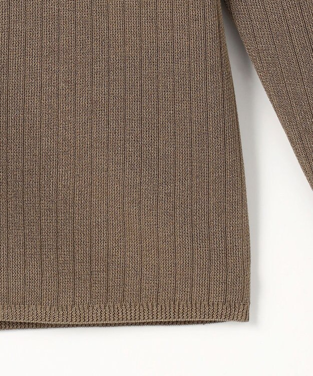 自由区 【アンサンブル対応】シアーシルクミックス カーディガン ブロンズ