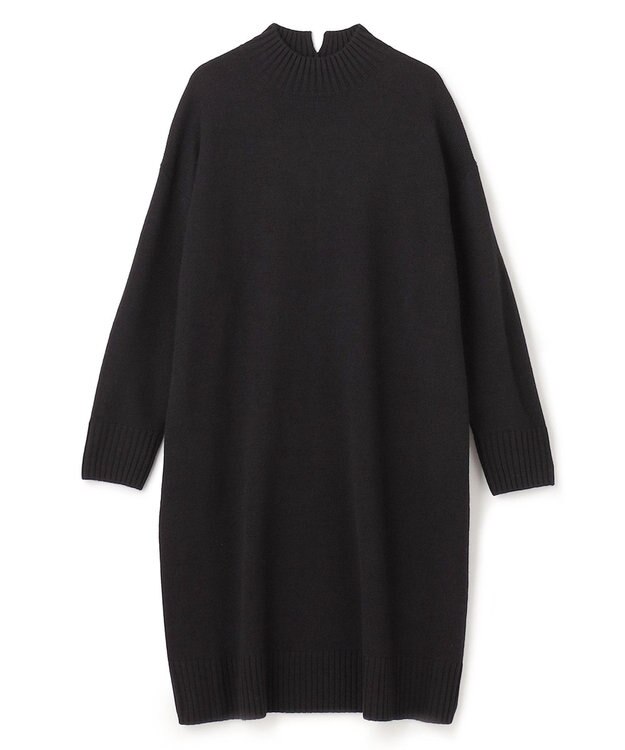 UNFILO 【洗える】チュニック ニットワンピース [WEB限定]ブラック