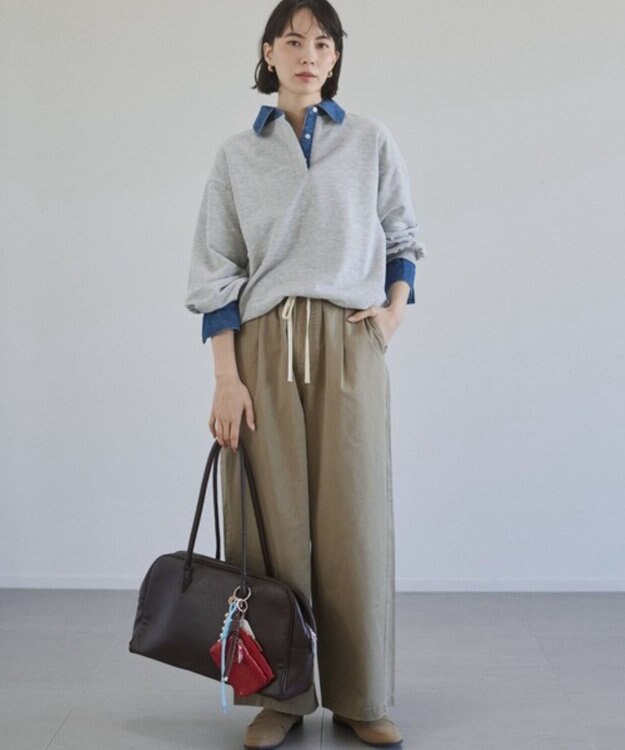 WEGO 【ANGIE VINTAGE】ツイルイージーパンツ ベージュ