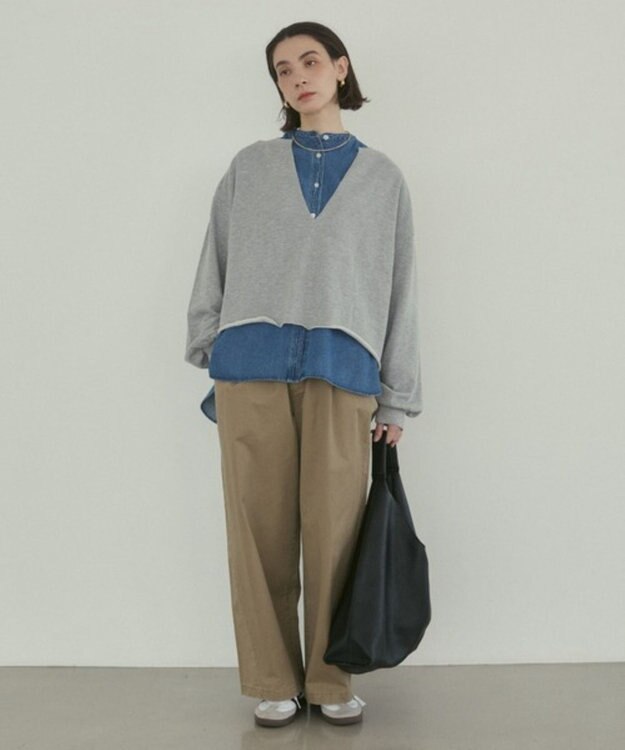 WEGO 【ANGIE VINTAGE】ツイルイージーパンツ ベージュ