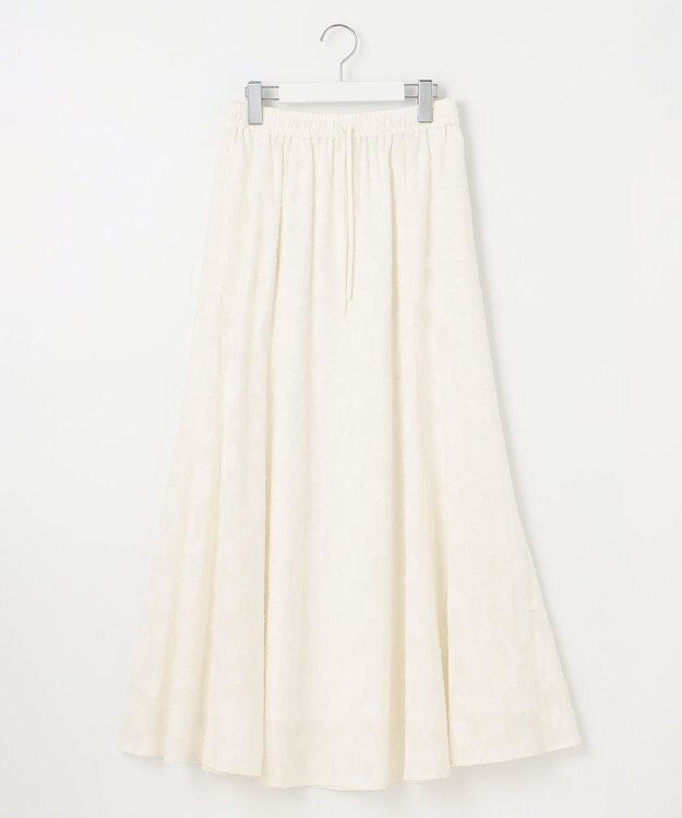 23区 L 【SLOW/一部店舗限定】コットンジャカード スカート アイボリー系