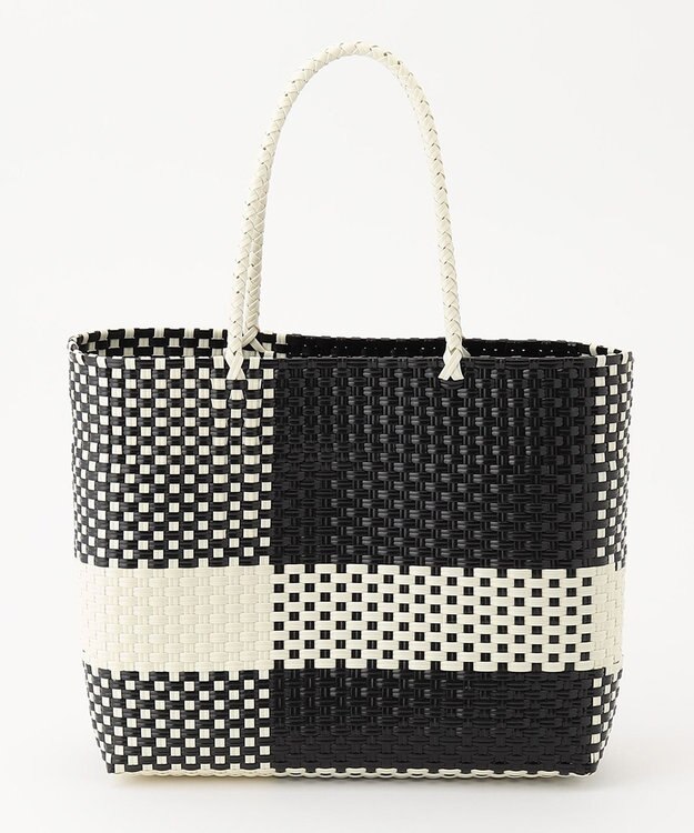 ANY ラインメルカドバッグ ブラック×グレージュ