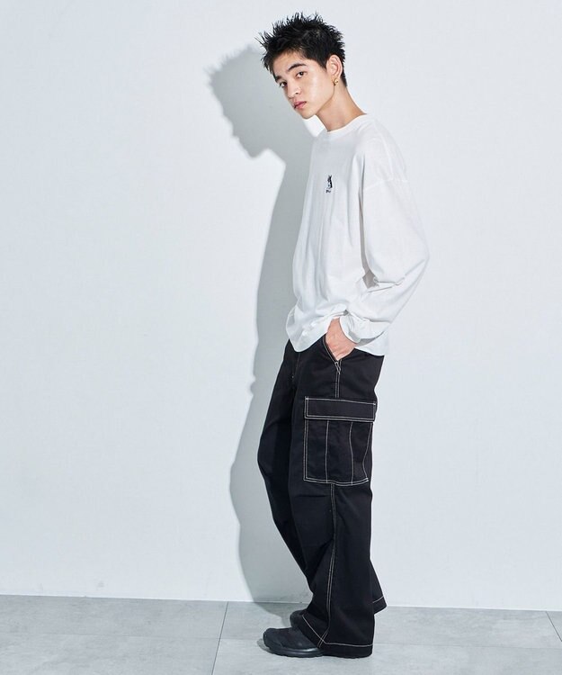 WEGO アニマルワンポイントT（LS） ホワイトその他