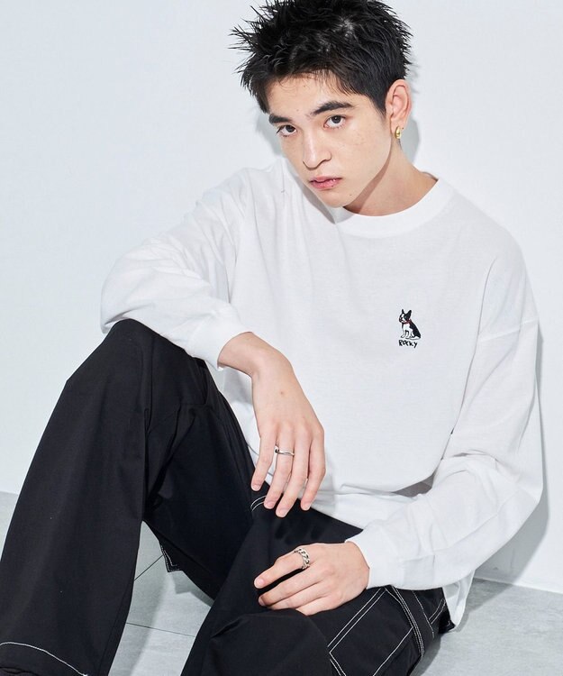 WEGO アニマルワンポイントT（LS） ホワイトその他