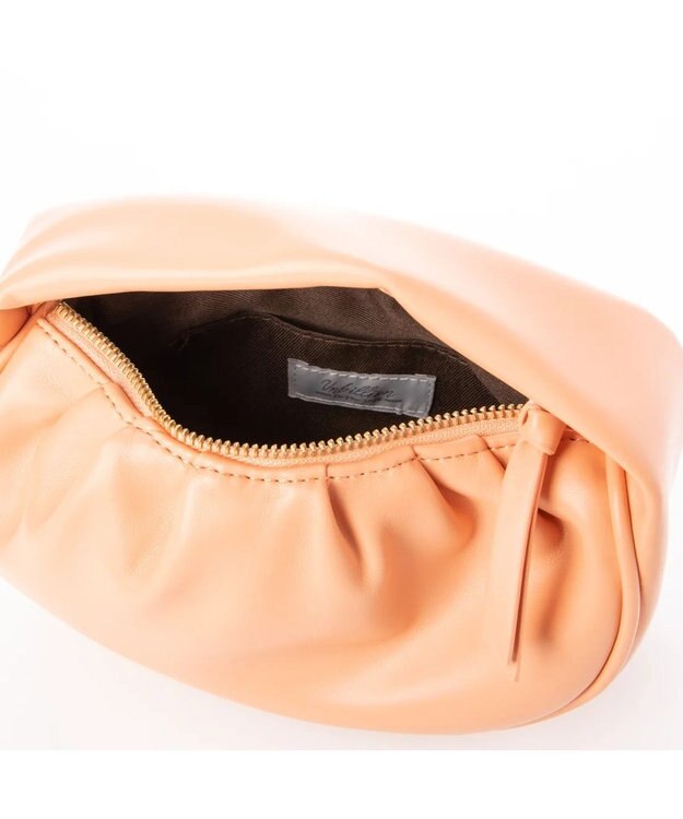 UNBILLION cachecache ハーフムーンギャザー2wayミニショルダー オレンジ