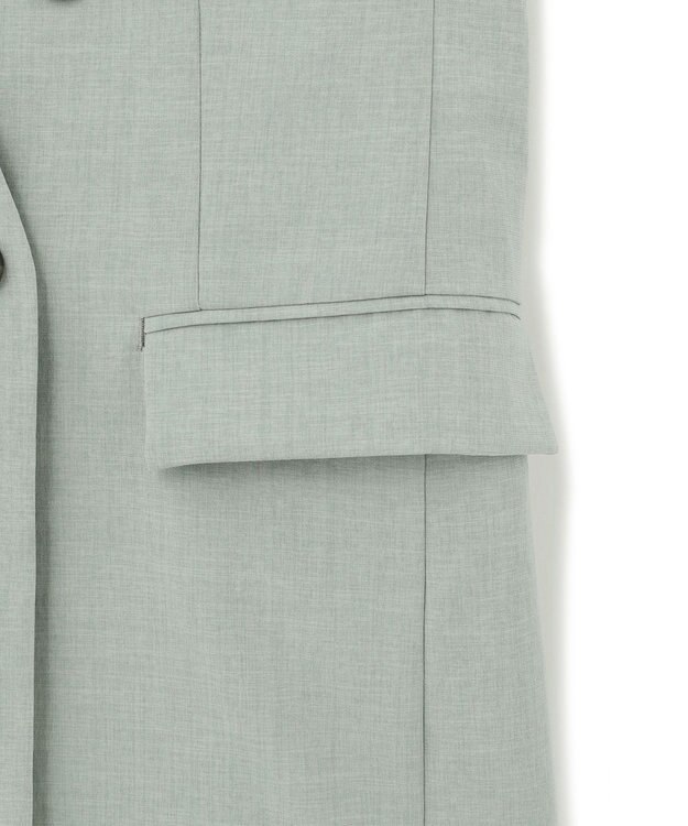 ICB 【洗える】 ハイツイストドライストレッチ ノーカラージレ ジェイドグレー系