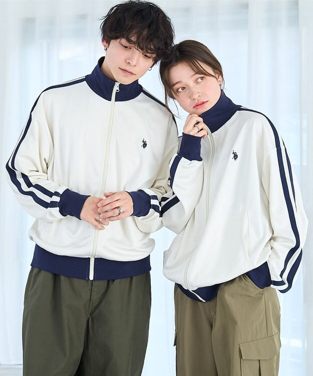 WEGO 【ユニセックス着用ITEM/追加カラー】U.S. POLO ASSN.ライントラックジャケット オフホワイト