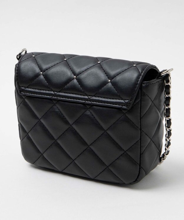 WEGO スタッズ付きキルティングショルダー ブラック