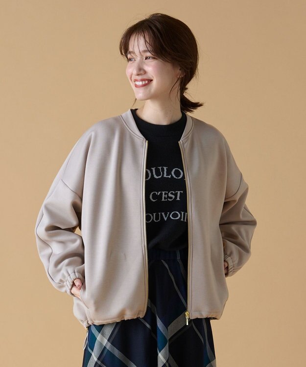 ANY 【洗濯機可】ダンボールジップブルゾン サンドベージュ