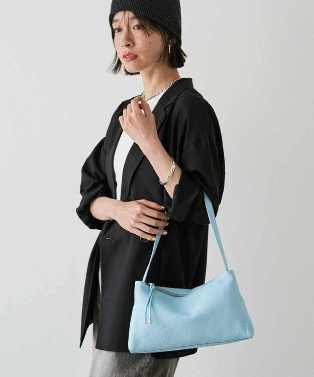 russet レザー2WAYショルダーバッグ(CE-1629) Sax