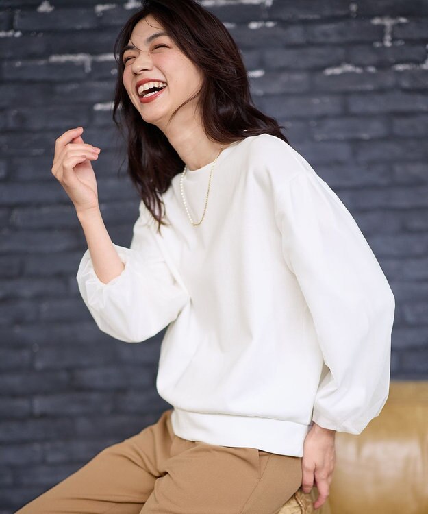 ANY L 【洗濯機可】チュールコンビダンボールプルオーバー オフ