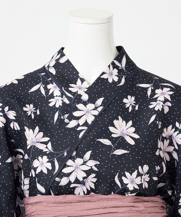 ANY SIS 【2WAY】浴衣 5点セット ネイビー系