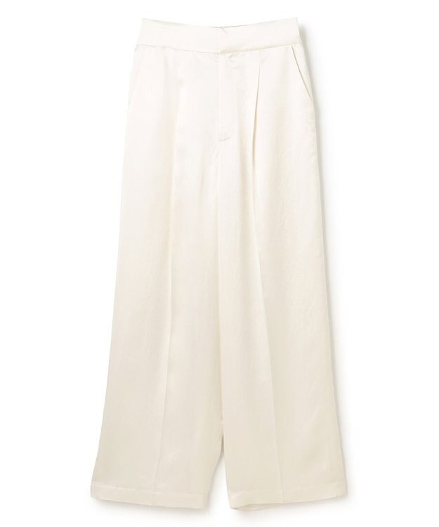 uncrave アセテートヴィンテージサテン ワイドパンツ オフ