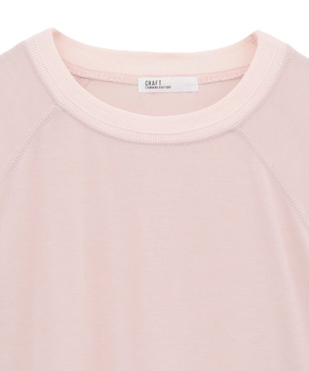 CRAFT STANDARD BOUTIQUE リブ切替ラグランチュニック Pink