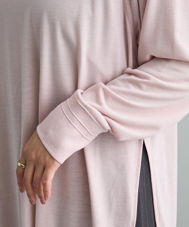 CRAFT STANDARD BOUTIQUE リブ切替ラグランチュニック Pink