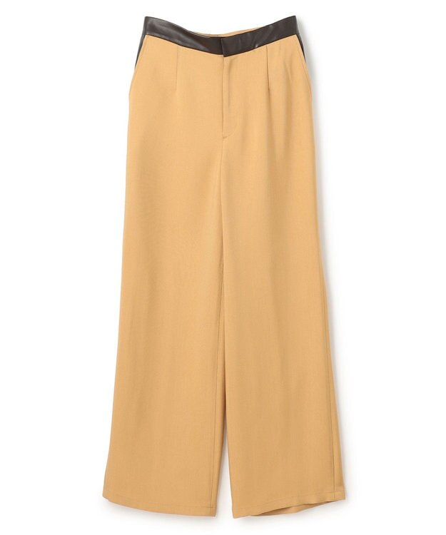 BEIGE， ALAIN / ワイドパンツ Camel × Brown
